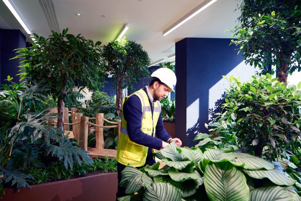 Worker at Landmark Pinnacles Level 27 Sky Garden - Winner City Pride - Landmark Pinnacle - Premier Guarantee Excellence Award 2021